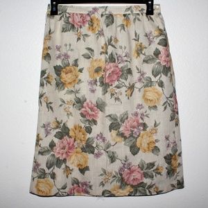 Alfred Dunner Vintage Floral Skirt